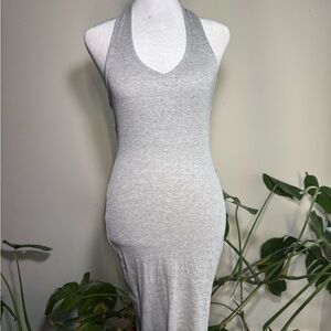 Ambiance Light Gray Backless Dress